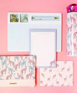 Bewaltz Stationery Pink Leopard Magnetic Notepad