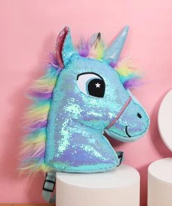 Bewaltz Sequin Unicorn Bag - Blue New