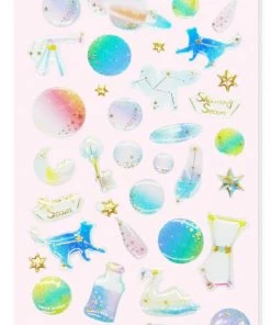 Bewaltz Stationery Sticker Sheet - Space #2