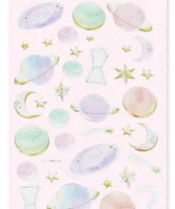 Bewaltz Stationery Sticker Sheet - Space #4