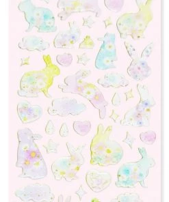 Bewaltz White Furry Notebook, Cat Paw Pen And Sticker Set