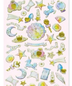 Bewaltz Stationery Pink Furry Notebook, Cat Paw Pen And Sticker Set