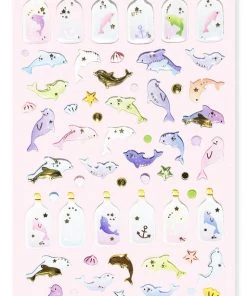 Bewaltz Stationery Purple Furry Notebook, Cat Paw Pen And Sticker Set