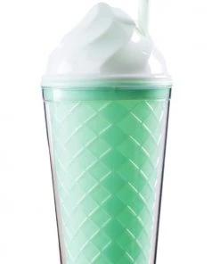 Bewaltz Ice Cream Tumbler - Green Cone Drinkware