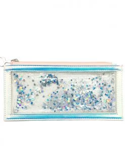 Bewaltz Sale Floating Glitter Holographic Pencil Pouch