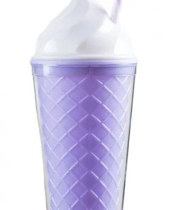 Bewaltz Ice Cream Tumbler - Purple Cone Drinkware