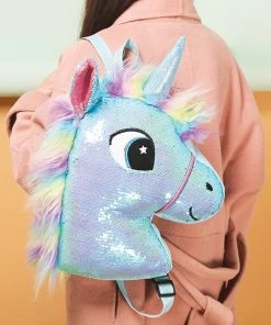 Bewaltz Sequin Unicorn Bag - Blue New